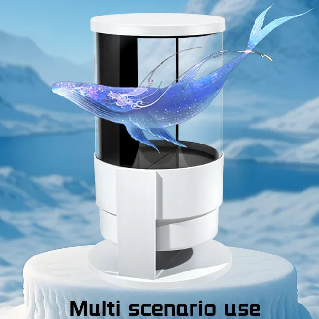 5D Hologram Projector Fan 360 Degree Cylindrica Screen Advertising Display Machine LED Light Beads WIFI Bluetooth Control Vue