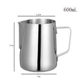 KONCO Stainless Steel Milk Frothing Pitcher, Milk Boiler Cup Jug Creamer Accessories Suitable for Barista, Espresso Machines Vue C(600ml)