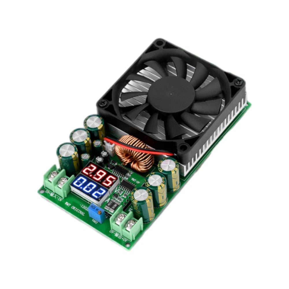 600W High Power Adjustable Step-down Power Supply Module DC25-120V to DC1.2-75V Power Supply Board with Voltage/Vurrent Display Vue