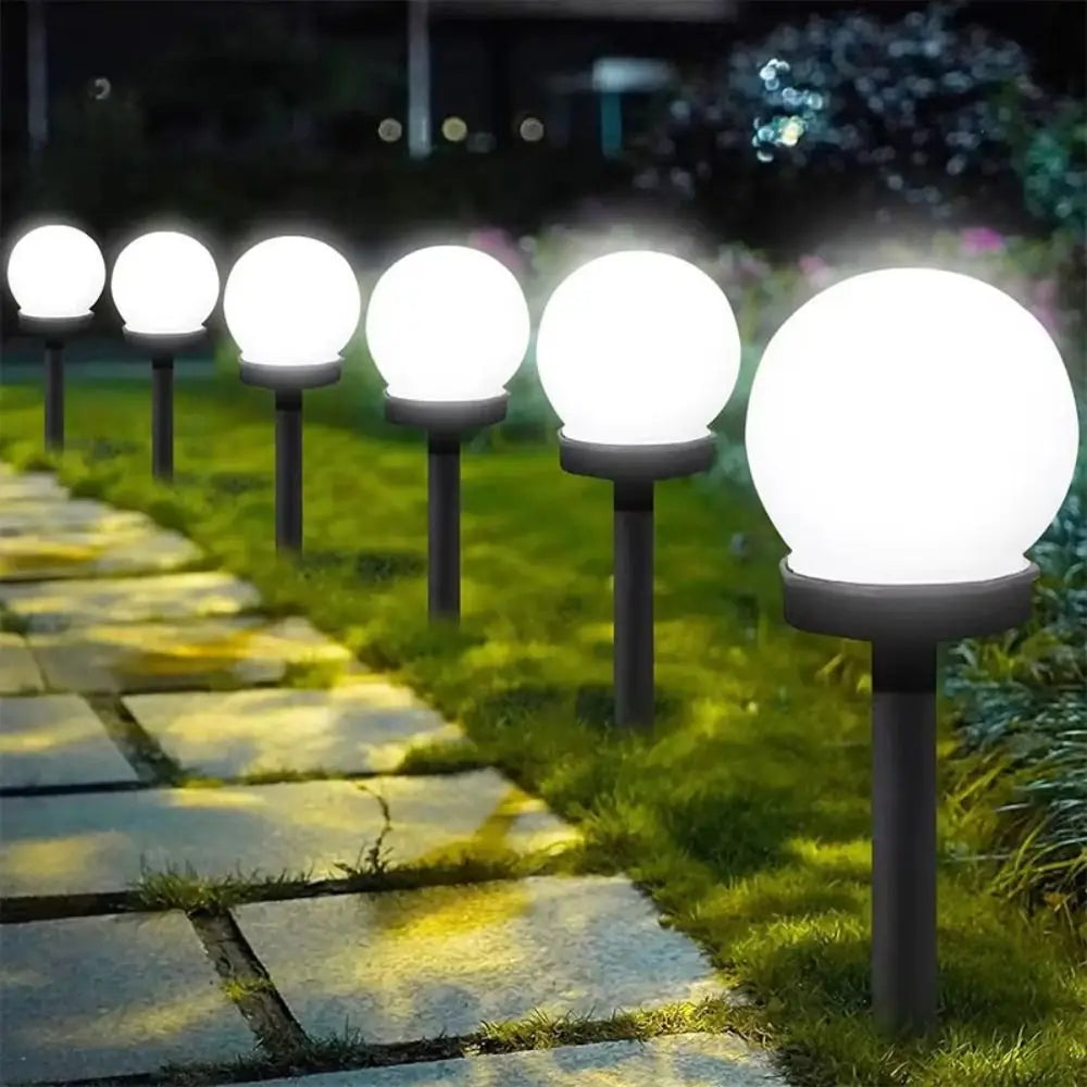 3pcs Energy Efficient Solar Powered LED Lamp Solid Sealed Structure Soft Warm Light Outdoor Garden Light No Wired Power Vue
