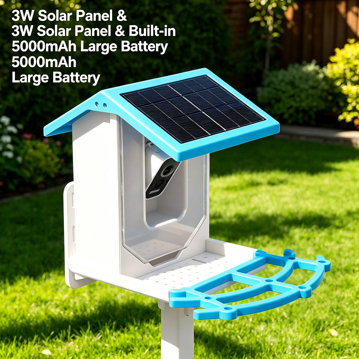 Solar Bird Feeder with 2.5K Camera, AI Bird ID & Night Vision Smart Bird Feeder Camera Vue United States