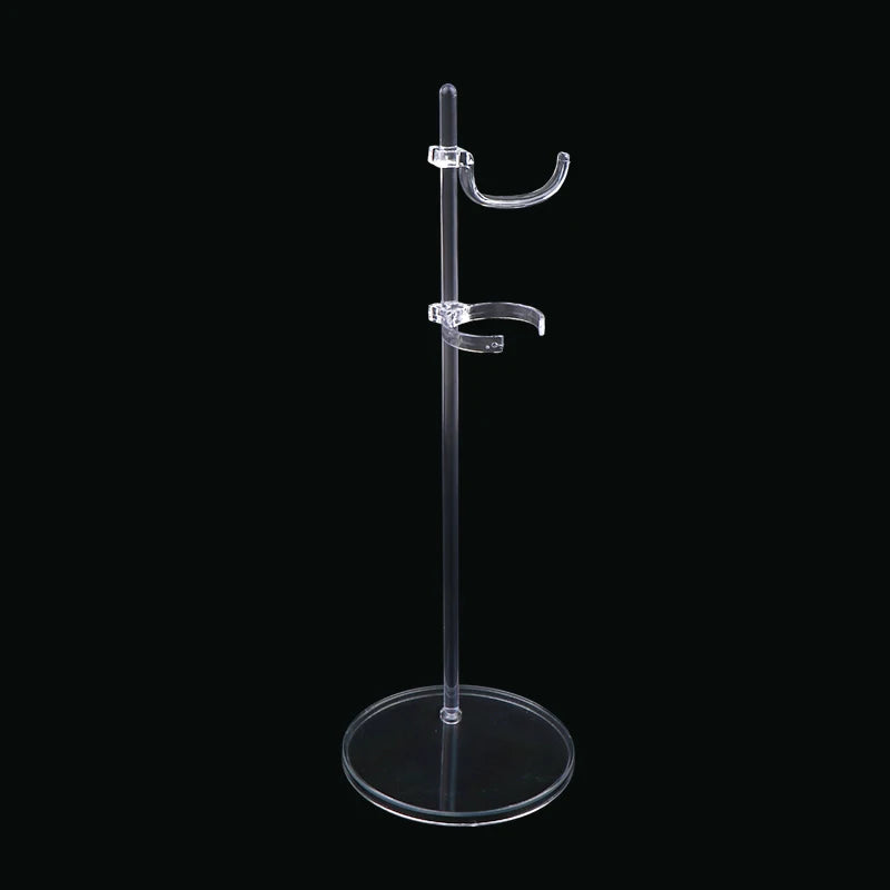 5Pcs Transparent Racks Mannequin Model Stand Doll Dress Support Doll Holding Stands Dollhouse Adjust Universal Doll Display Rack Vue