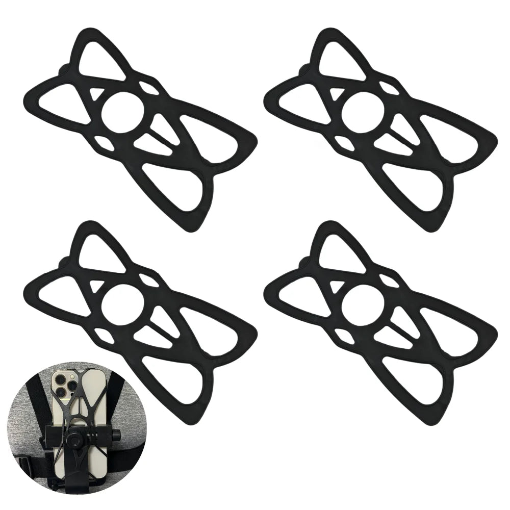 Silicone Phone Mount X Holder Rubber Strap Security Bands Universal Motorcycle Bike Phone Mount Accessories Web Grip Vue