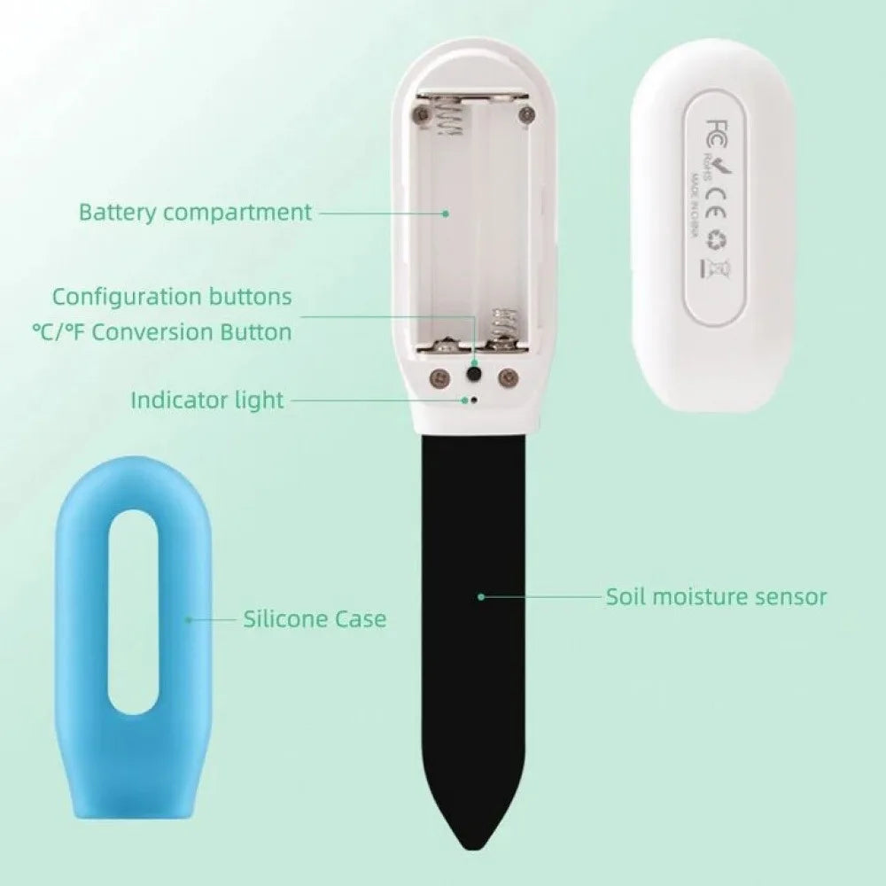 Tuya 2 In 1 Bluetooth-compatible/Zigbee Soil Tester Moisture Temperature Humidity Sensor Wireless Earth Hygrometer for Garden Vue