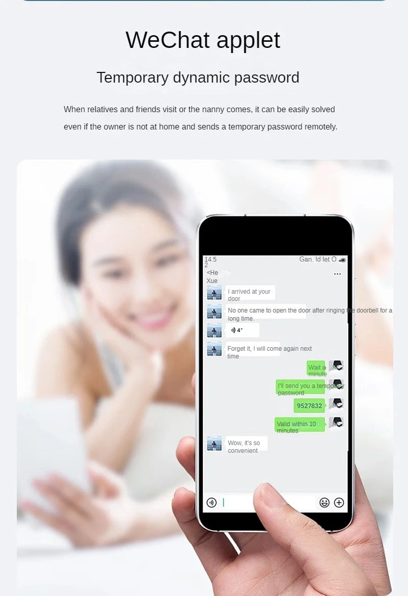 Tuya WiFi 3D Face Recognition Digital Fingerprint Lock APP Remote Unlock Code Keyless Smart Door Lock Vue