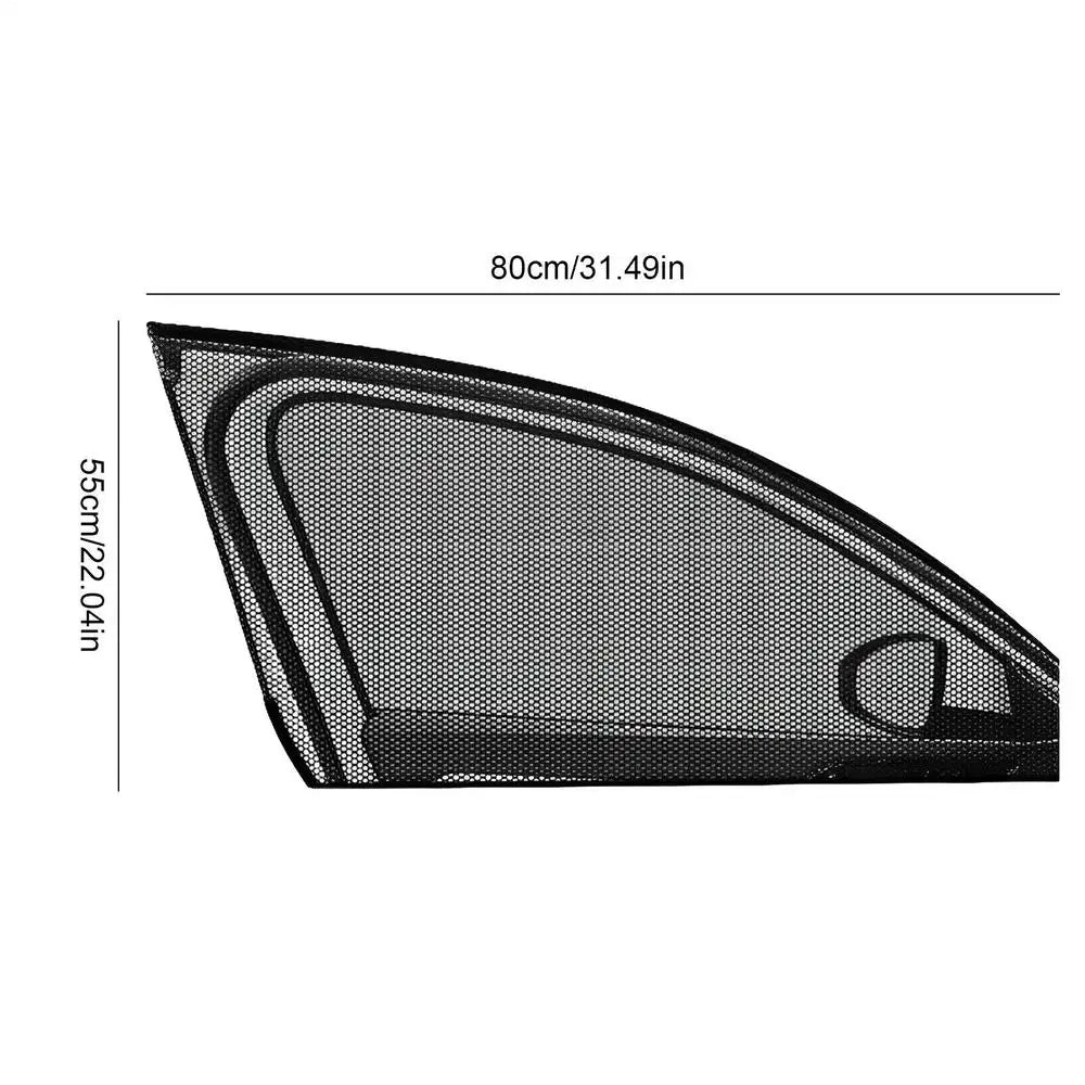 2 Pcs Car Window Covers For Kids Window Shades For Car Mesh Car Sunshade Protector Rear Window Sun Shade For Car Car Styling Vue SUV front window