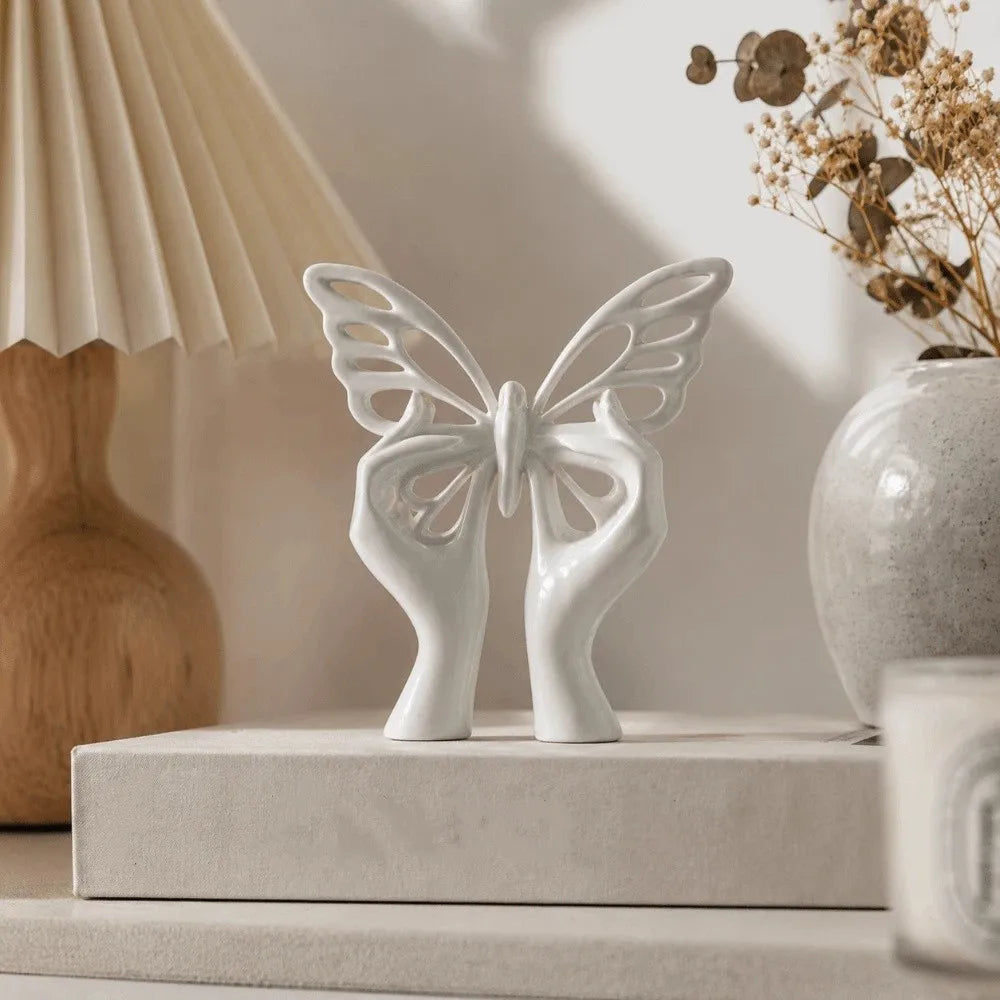 Creative 3D Printed Butterfly Sculpture Hollow Minimalist Twist Butterfly Statue Home Decor Desktop Art Ornament Gift Vue
