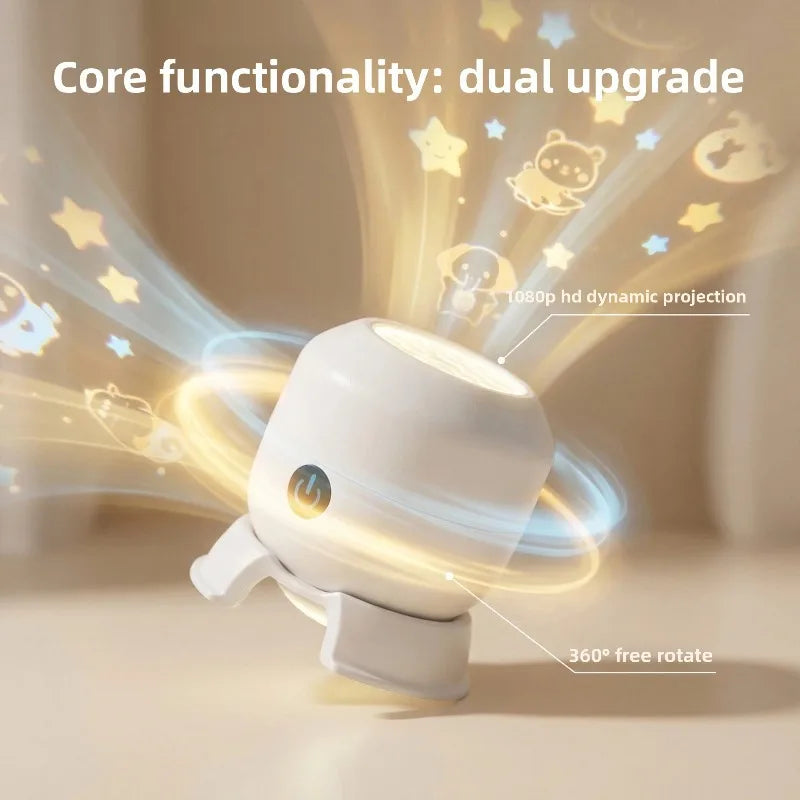 1-4pcs High Definition Dynamic Rotating Projector Night Light Starry Sky Christmas Snowflake Ocean for Bedroom Home Decor Vue