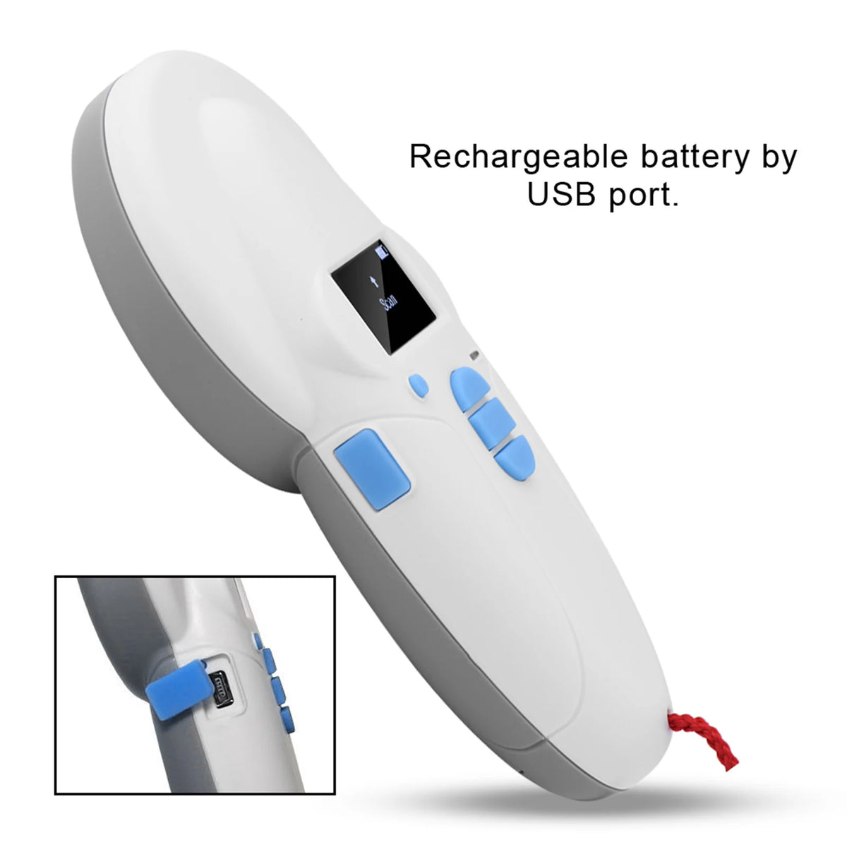 Handheld Rechargeable Animal Chip ID Reader Microchip RFID Scanner Microchip Reader Vue