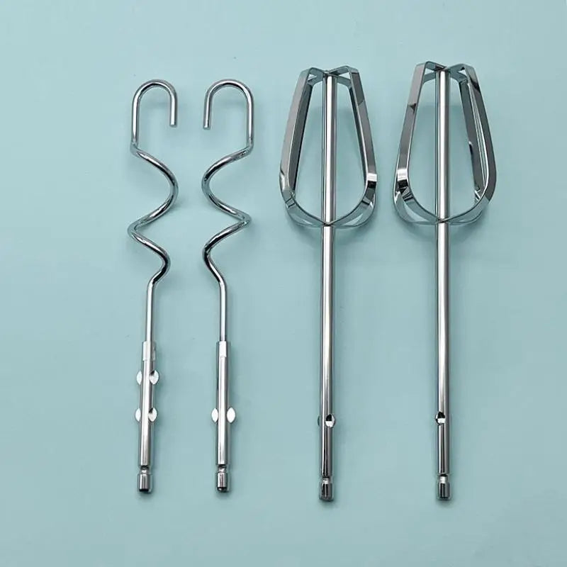 1/2/4Pcs Electric Egg Beater Stirring Hook, Stainless Steel Durable Handheld Egg Whisk Mixing Stick Kitchen Mixer Vue