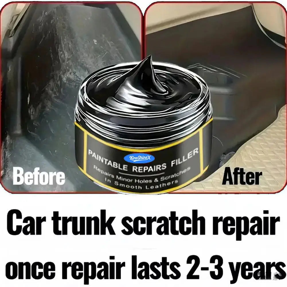 Car Interior Exterior Scratch Remover Wax Paintable Repair Leather Holes Scratch Magical Plastic Repair Agent With Shiny Surface Vue