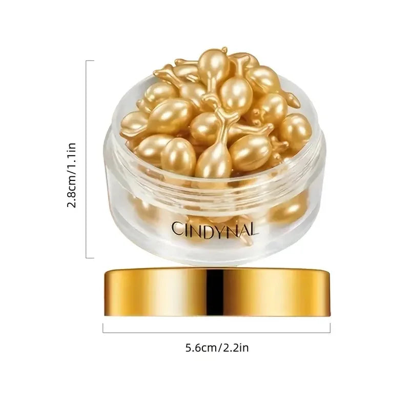 90 Capsules - Placenta and Hyaluronic Acid Essence Capsules - Deeply Nourishes and Moisturizes the Skin, Revealing Youthful Skin, Suitable for Locking in Moisture on the Face and Neck - Easy to Carry, Use Anytime, Anywhere, P Vue
