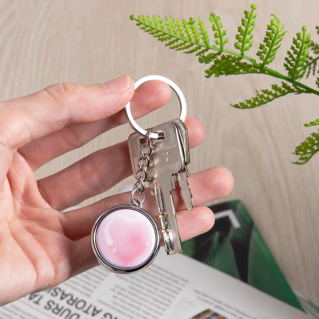Double-sided Keychain Back Button Parts for Button Maker Machine 25mm 32mm 37mm Round Badge Making Supplies Includes Metal Cover Vue