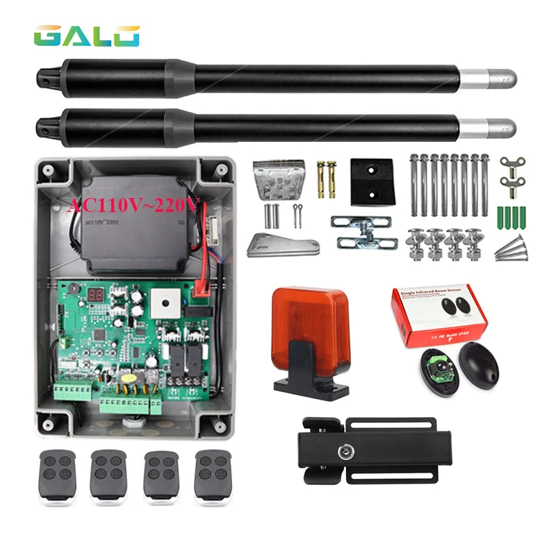 High-Tech Swing Gate Opener Kit with Safety Electronic Lock and Enhanced Security Automatic Door Opener Set for Swing Gate Vue Kit 3