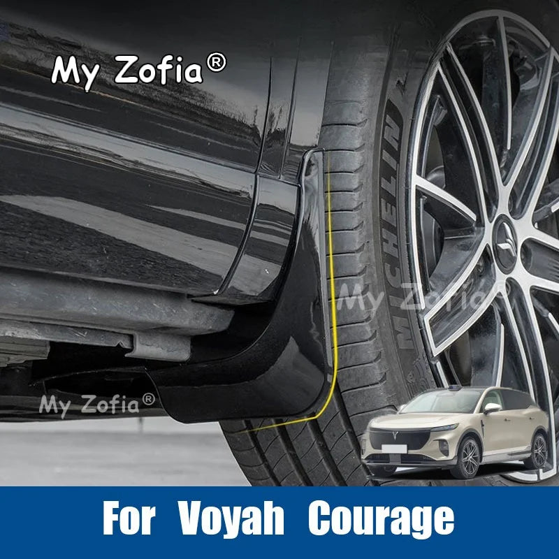 Car Front Rear Wheel Flaps Splash Guards Durable Anti-Scratch Dustproof Fender Protector Accessories For Voyah Courage 2025 2026 Vue