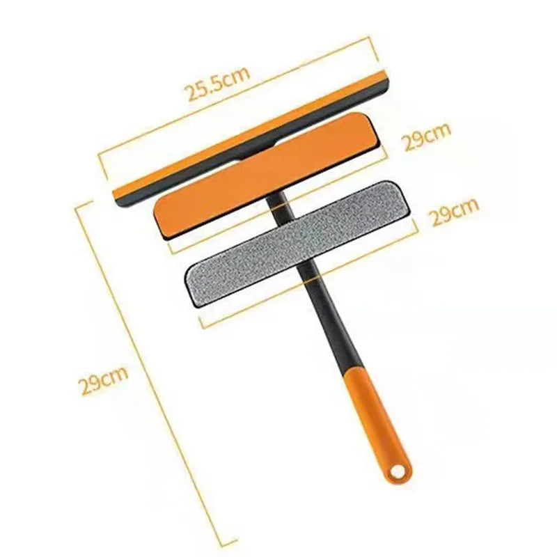 Shower Squeegee Glass Clean Scraper Washing Wiper Hanger Floor Window Cleaning Household Water Wall Hanging Mirror with Handle Vue