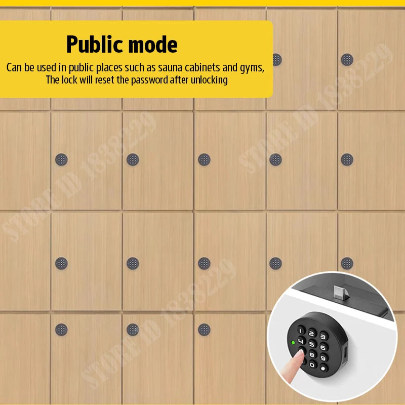 KAK Security Cabinet Password Locks Keyless Door Lock Drawer Combination Code Lock for Gym Locker Lock Electronic Furniture Lock Vue