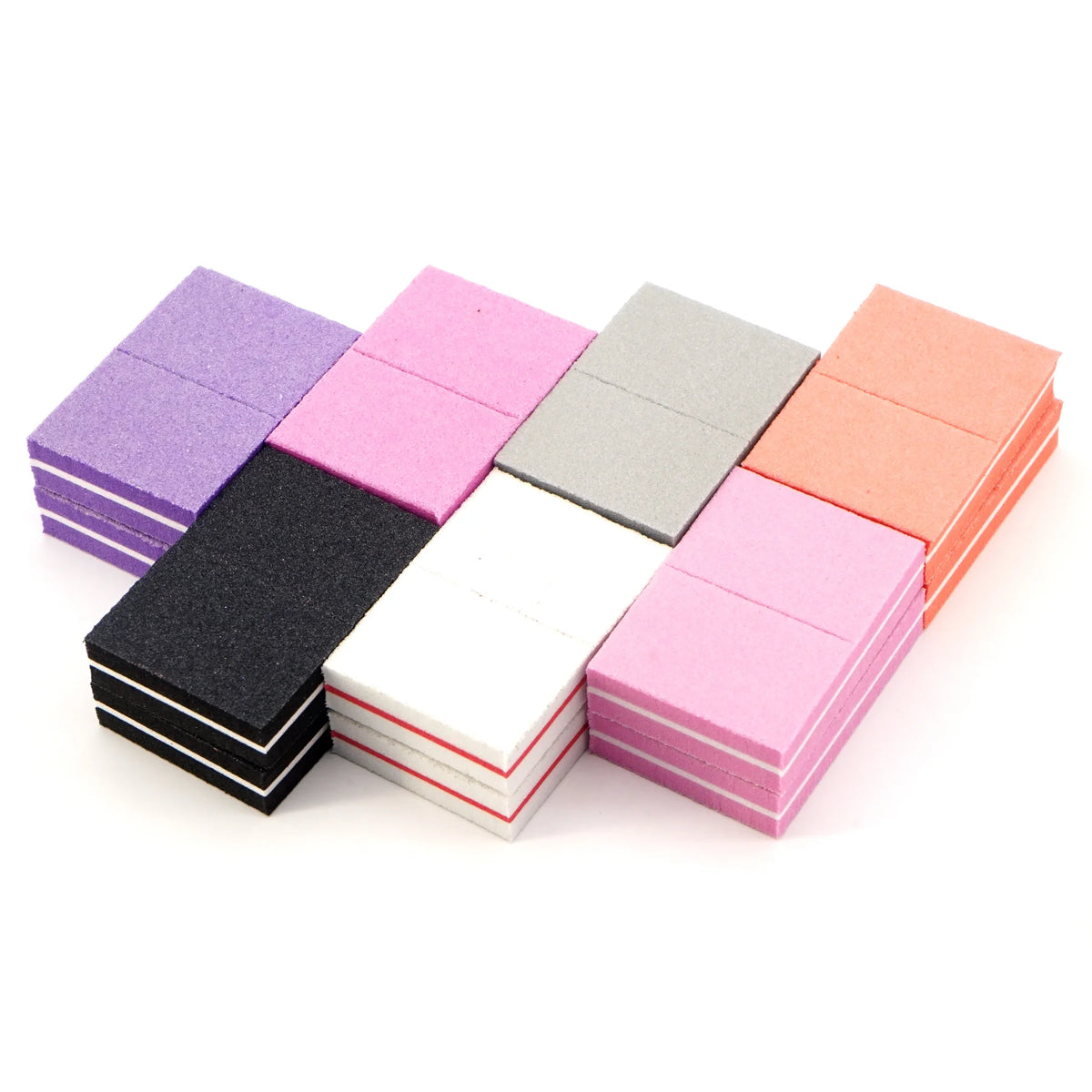 50 100Pcs Professional Mini Buffing Sanding Files Block Pedicure Manicure Care Nail Art Buffer Polish Manicure Tools Accessories Vue