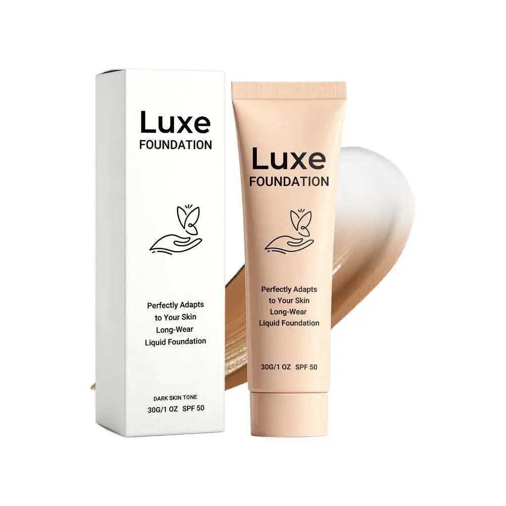 4in1 High Coverage Sunscreen Liquid Foundation 30ml Original Luxe Color Changing Foundation Women Deep Natural Skin Makeup Base Vue dark skin tone