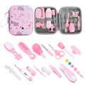 vvocci 20 Pieces Comb Brushes EVA BagsSet Children's Nail Clippers Mother and Baby Set Medicine Feeders CareSet Material Safety Vue B306 Pink 20 pcs