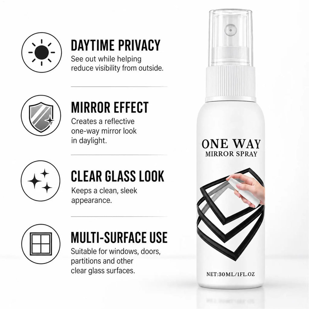 Glass Reflective Coating Spray 30ml Heat Insulation Quick Drying Window Protective Agent for Car Home Reflective Film Spray Vue