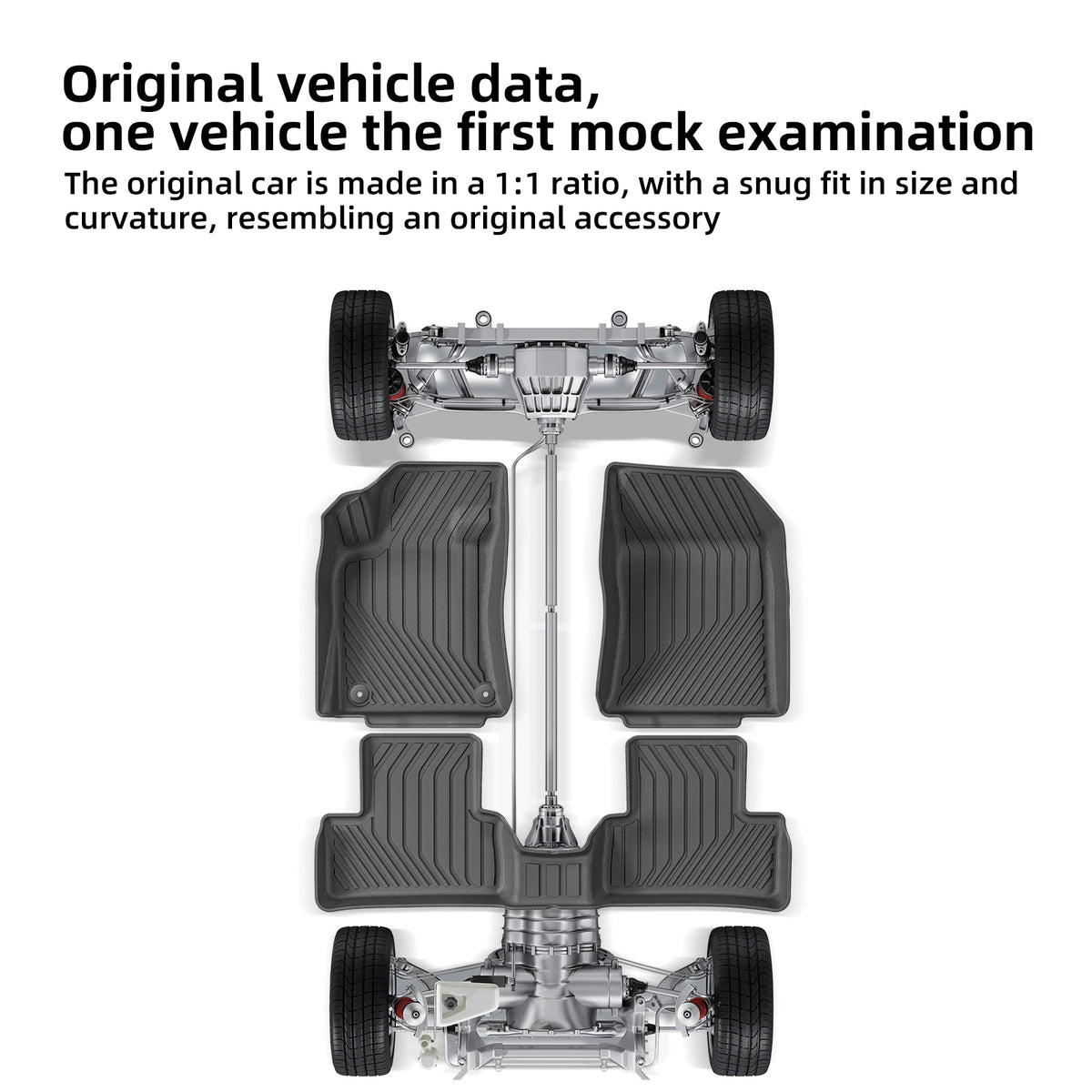 Smabee Left Drive for 2022 2023 2024 Peugeot 308Fuel TPE Car Floor Mats Cargo Liner Trunk Pad Black Waterproof All Weather Vue