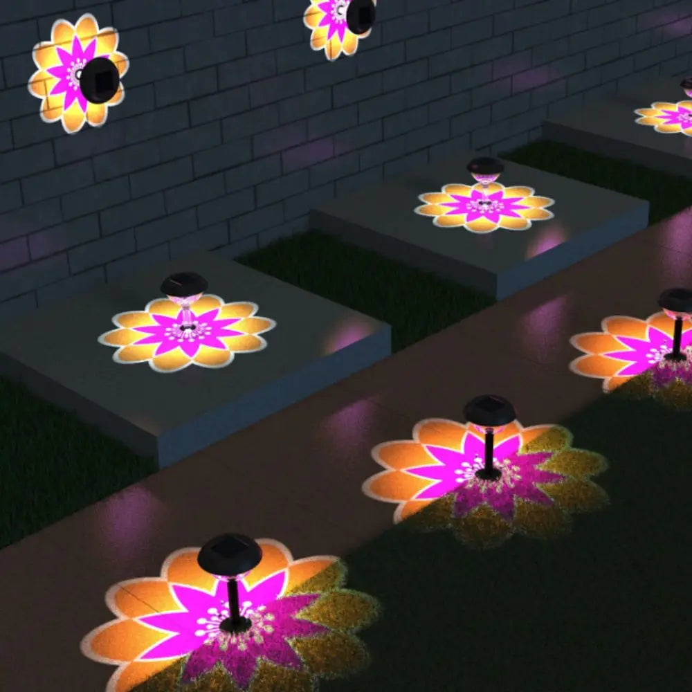 IP65 Waterproof Solar Garden Light Auto On/Off LED Light Solar-Powered Projection Light Projection Light Solar Powered Vue
