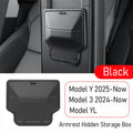 Armrest Hidden Storage Box for Tesla Model 3 Y YL Juniper Standard Accessories 2026 2025 Console Organizer Organizer Accessories Vue Black Armrest Box
