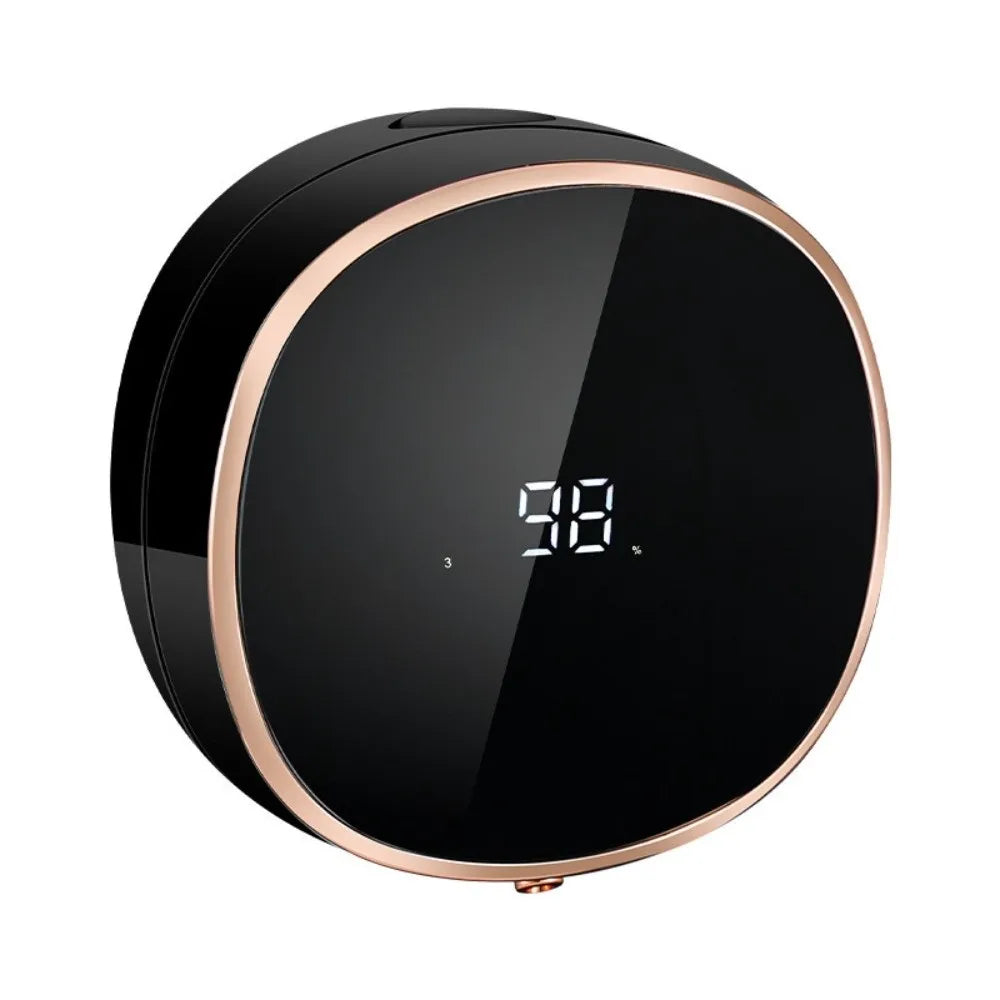 Wall-mounted Automatic Sensor Soap Dispenser Waterproof Rechargeable Touchless Soap Dispenser Digital Display Smart Dispenser Vue Black