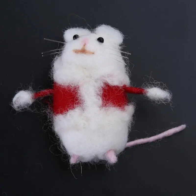 Handmade Needle Felt Mouse Ornament – Halloween & Christmas Holiday Felt Ornament Vue