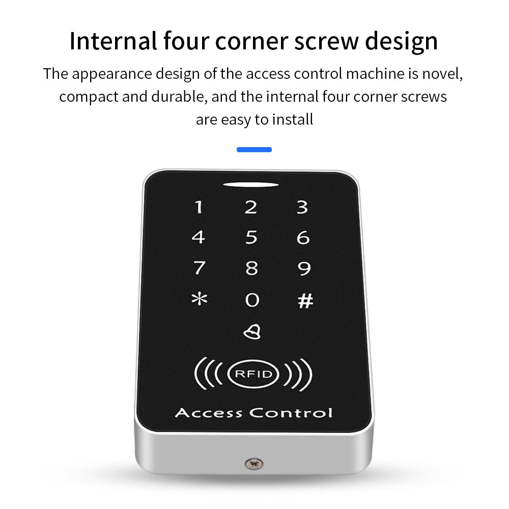 Smart RFID Anti Duplication Card Reader 125KHz ID Access Control Keypad Encrypted Card Reader With Interface 1000 Users Vue