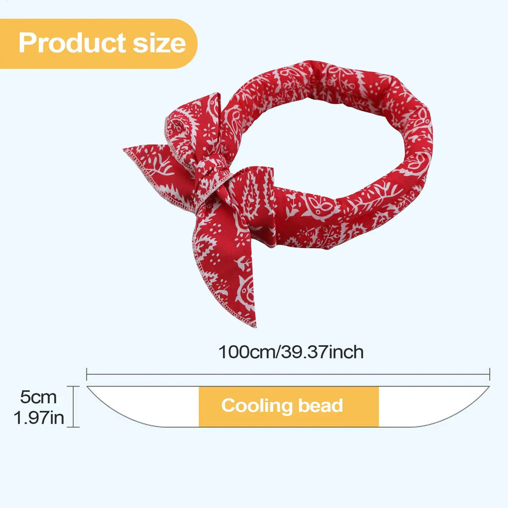 Dog Cooling Bandana Breathable Absorbent Towel Ice Neck Wraps Scarf for Cat Puppy Medium Large Small Home Travel Outdoor Hiking Vue