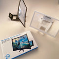 NEW 3D Screen Amplifier 12inch Mobile Phone HD Screen Video Glass Stand Magnifier For Phone Enlarged Screen Phone Stand Bracket Vue Black with box