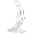 Clear Base Artificial Rose Bracket Wear-resistant Non-slip Acrylic Display Stand Easy To Clean Flat Bottom Vue Light Grey