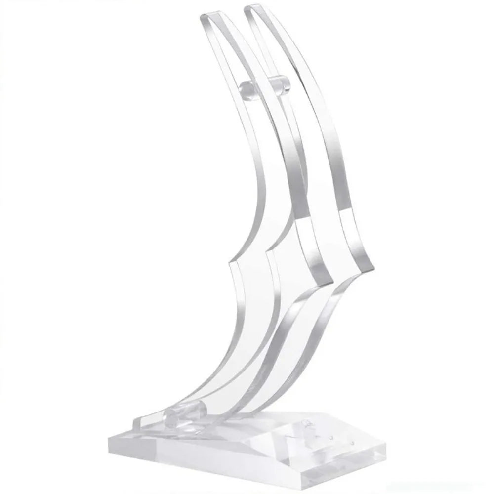 Clear Base Artificial Rose Bracket Wear-resistant Non-slip Acrylic Display Stand Easy To Clean Flat Bottom Vue Light Grey