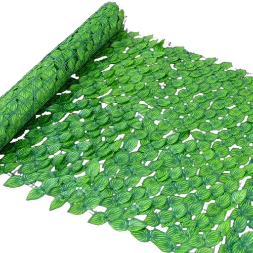 50X100cm Hedge Screen Artificial Ivy Privacy Fence Panel Realistic Green UV Resistant Leaf Wall for Outdoor Balcony Pool Fencing Vue Style C 3PCS