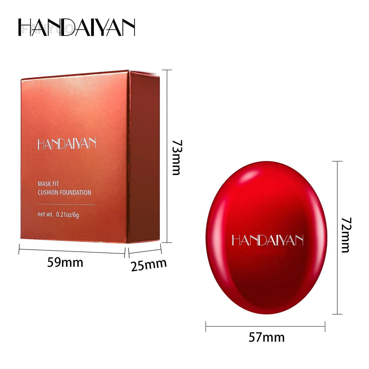 Air Cushion Foundation Light Natural Moisturizing Concealer Whitening Oil-control Women Base Long-lasting Makeup Korean Cosmetic Vue