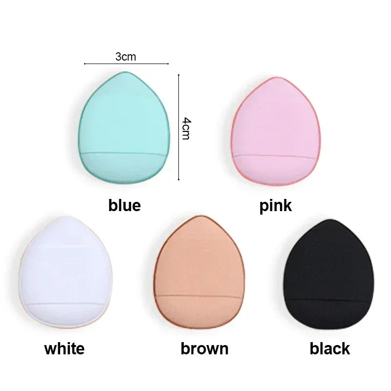 6Pcs Applicator Makeup Tools Finger Foundation Powder Sponge Face Mini Puff Small Air Cushion Concealer BB Cream Cosmetic Vue