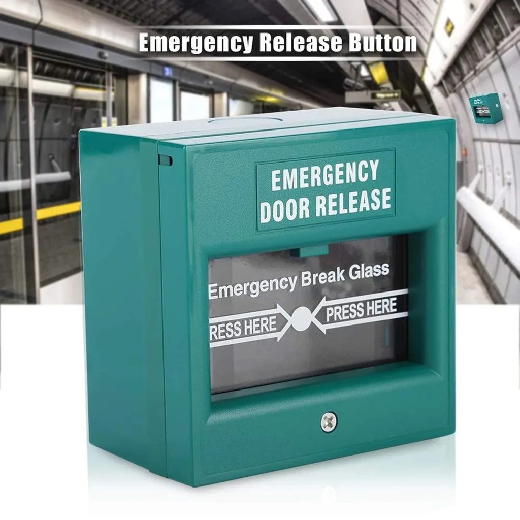 Emergency Door Release Glass Break Alarm Button Fire Alarm Swtich Break Glass Exit Release Switch Vue