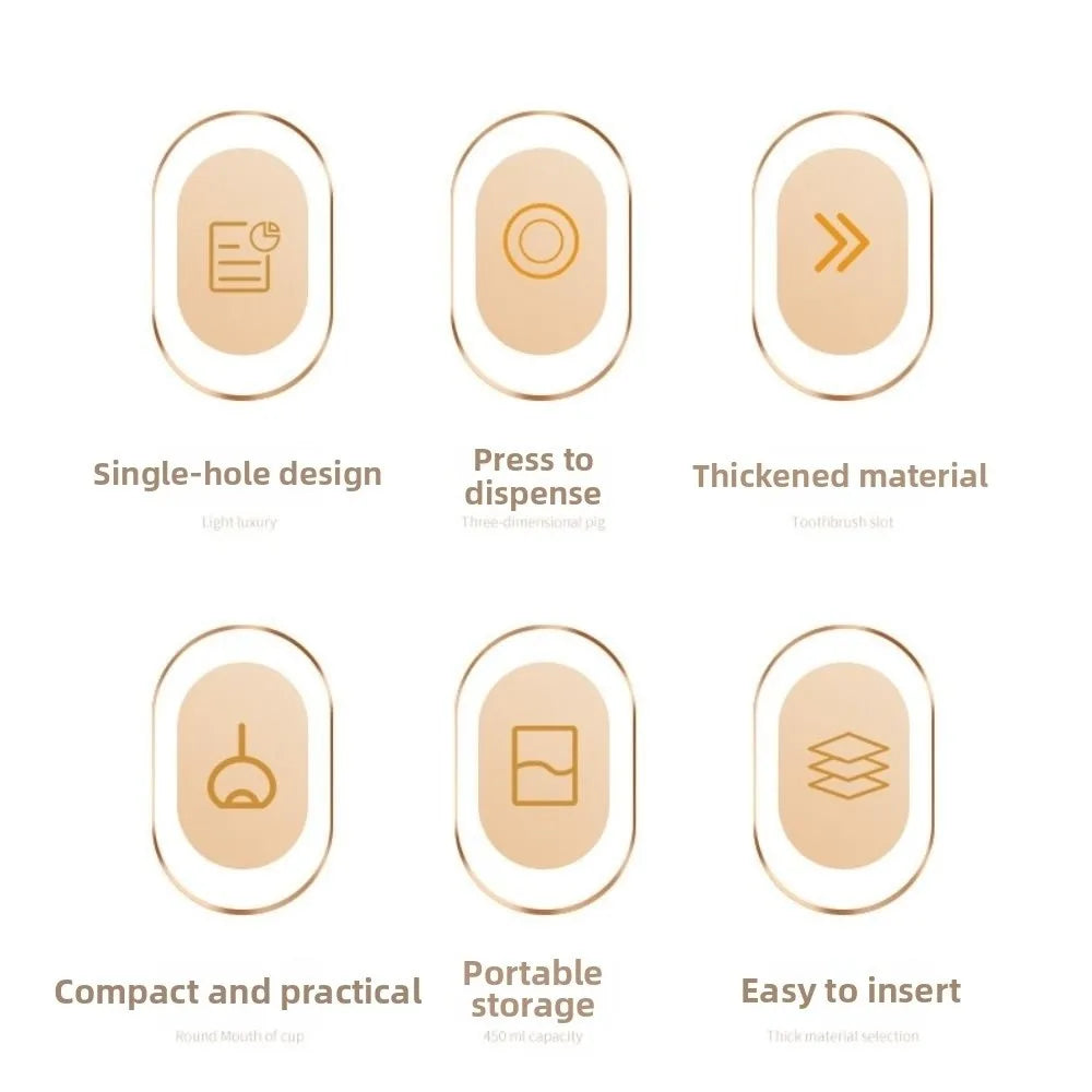 Automatic Toothpick Storage Box Push Type Hygienic Tooth Pick Containers Portable Large Capacity Toothpick Dispenser Home Use Vue