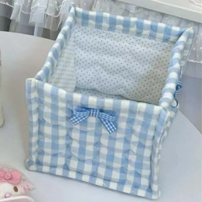 Square Storage Basket Desktop Organizer Storage Basket Box Organizer For Home Table Decor For Women Girls Birthday Gift Vue A2