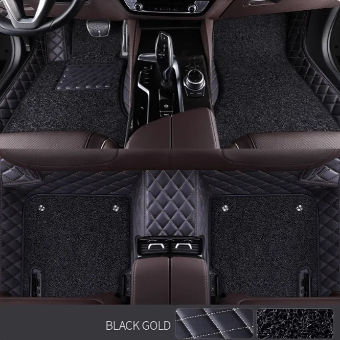 Double layer 5D Custom Car Floor Mats For Audi TT TTS Auto Carpets Foot liners car Accessories voiture Vue