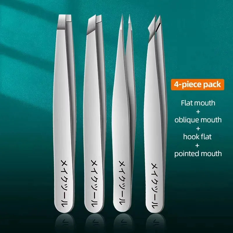 1Pcs Stainless steel eyebrow clip for men and women, high-precision tweezers, high-precision cell clip, acne clip Vue Japanese