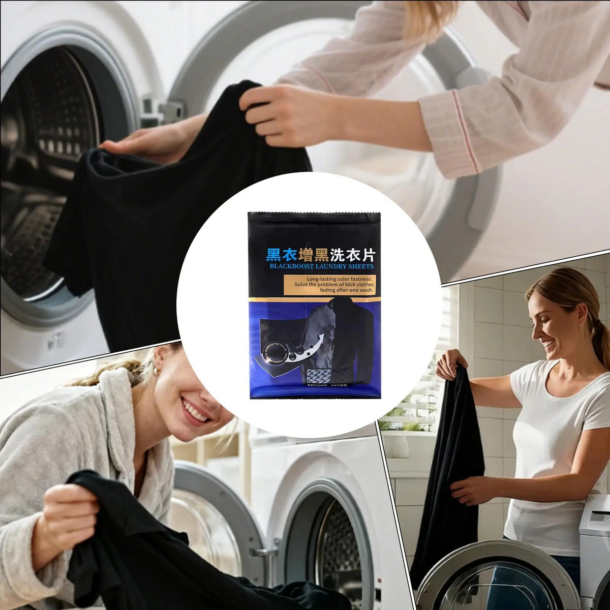 Fabric Dye Black 50Pcs/set Gentle Long Lasting Portable Gentle Dye Catchers for Laundry Darkening Color Restoration Tablets Vue