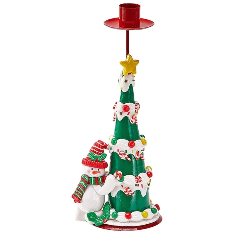 Wrought Iron Christmas Candelabra with PVC Detail | Indoor & Outdoor Iron Candelabra Vue A