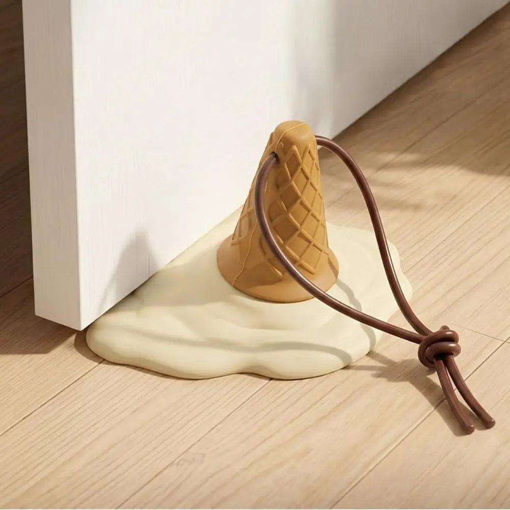 Creative Ice Cream Door Stopper Cute Detachable Doorstop Wall Protector Anti Collision Door Handle Buffer Pad Home Hardware Vue