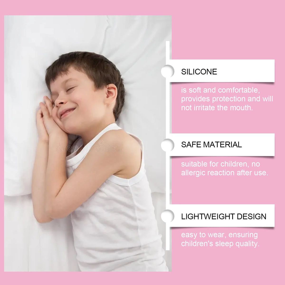 Silicone Mouth Guard: Nighttime Anti-Biting and Anti-Grinding Teeth Protector for Children's Dental Protection Vue