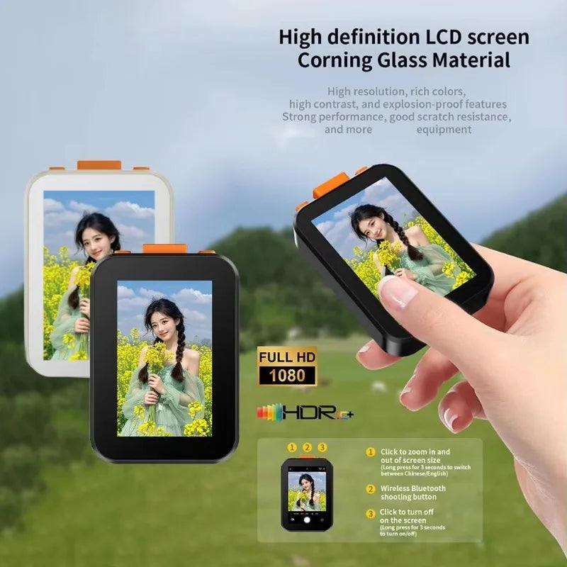 RK-X40H Wireless Selfie Monitor Screen For Universal Mobile Phone 850mAh Mini Audiophile Version Of The Self-timer 2025 New Vue
