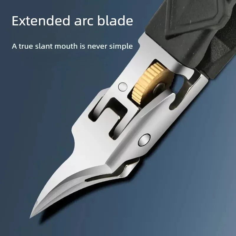 Super Sharp Angled Nail Clipper with Lock Switch Professional Sharp Nail Groove Nail Scissors Dead Skin and Spiky Nails Clippers Vue