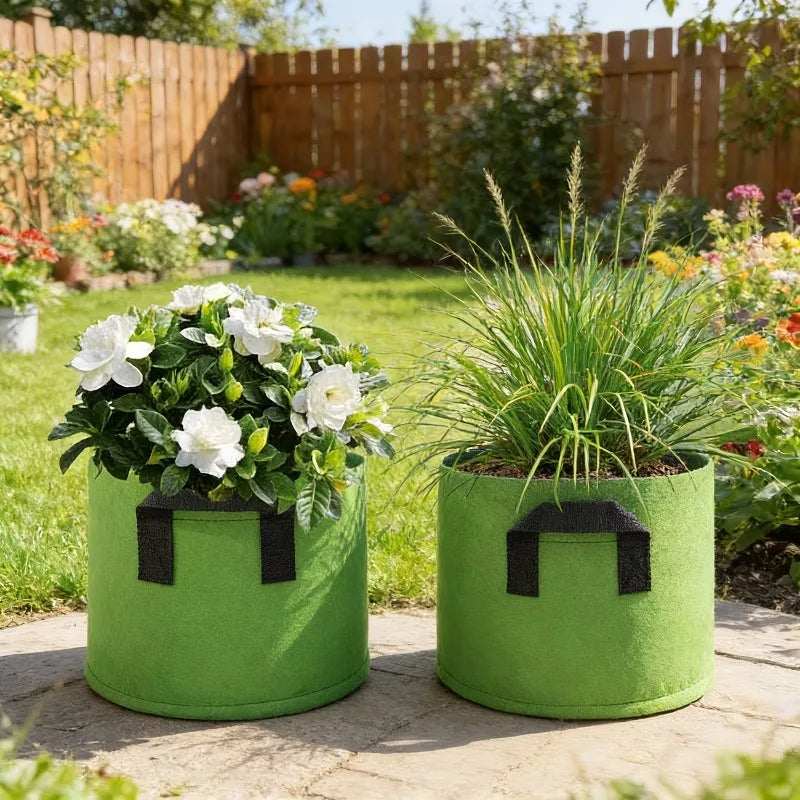 1-4PCS Felt Grow Bag Thickened Nonwoven Plant Pot for Bonsai Garden Balcony Vegetable Flower Aeration Container Vue